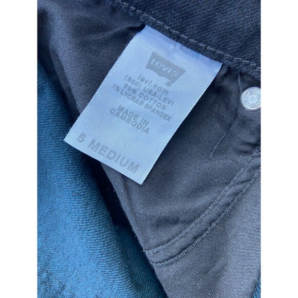 Levis 524 Too Superlow Skinny Jeans Womens Size 5 Black Low Rise Indie Sleaze - Picture 6 of 9